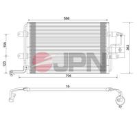 Condensatore, Climatizzatore per AUDI SEAT SKODA VW A3 BORA GOLF LEON NEW BEETLE