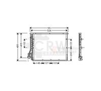 Condensatore Climatizzatore Per BMW 3er Compact E36 GAZ Gazelle Bus