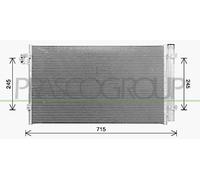 Condensatore, Climatizzatore per BMW 5 7 8