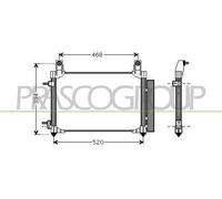 Condensatore, Climatizzatore per CHEVROLET DAEWOO MATIZ SPARK