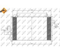 Condensatore, Climatizzatore per CHEVROLET DAEWOO REZZO