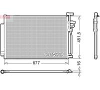 Condensatore, Climatizzatore per CHEVROLET OPEL ANTARA CAPTIVA
