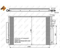 Condensatore, Climatizzatore per CHEVROLET OPEL VAUXHALL ANTARA CAPTIVA