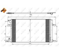 Condensatore, Climatizzatore per CHEVROLET OPEL VAUXHALL ASTRA ASTRA J ASTRAVAN