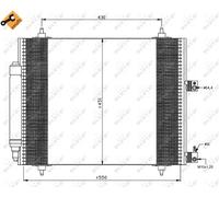 Condensatore, Climatizzatore per CITROËN FIAT LANCIA PEUGEOT 807 C8 EXPERT EXPER
