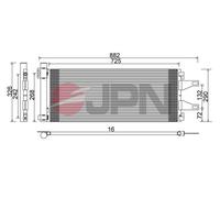 Condensatore, Climatizzatore per CITROËN FIAT PEUGEOT BOXER DUCATO JUMPER