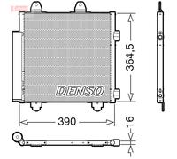 Condensatore, Climatizzatore per CITROËN PEUGEOT TOYOTA 108 AYGO C1