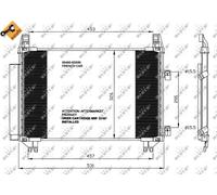 Condensatore, Climatizzatore per DAIHATSU TOYOTA CHARADE YARIS