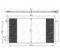 Condensatore, Climatizzatore per FIAT 500L TIPO