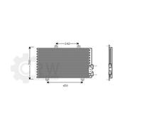 Condensatore Climatizzatore Per Fiat Coupe 2.0 20V Bj.98-00