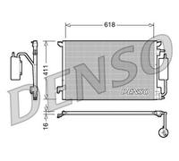 Condensatore Climatizzatore PER Fiat Croma 2.4 D Multijet 147 KW 200 CV