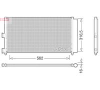 Condensatore, Climatizzatore per FIAT LANCIA DOBLO IDEA MUSA PUNTO Y YPSILON