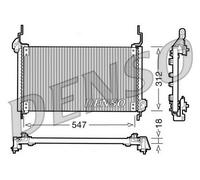Condensatore Climatizzatore PER Fiat Marea 2.4 JTD 130 96 KW 130 CV