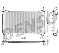 Condensatore Climatizzatore PER Fiat Marea Weekend 1.2 16V 60 KW 82 CV
