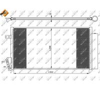 Condensatore, Climatizzatore per FIAT OPEL VAUXHALL COMBO DOBLO