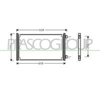 PRASCO FT133C005 Condensatore climatizzatore