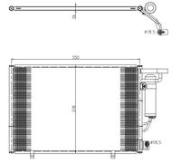 Condensatore, Climatizzatore per FORD B-MAX FIESTA K TOURNEO COURIER TRANSIT C