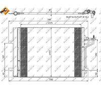 Condensatore, Climatizzatore per FORD C-MAX FOCUS GRAND C-MAX