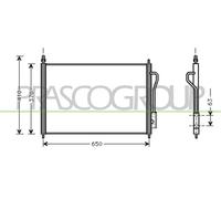 Condensatore, Climatizzatore per FORD FOCUS