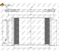 Condensatore, Climatizzatore per FORD MAZDA 121 COURIER FIESTA PUMA