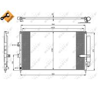 Condensatore, Climatizzatore per HONDA CIVIC