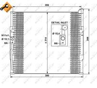 Condensatore, Climatizzatore per HONDA CIVIC CRX