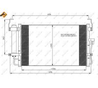 Condensatore, Climatizzatore per HYUNDAI COUPE ELANTRA TIBURON