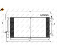 Condensatore, Climatizzatore per HYUNDAI HIGHWAY VAN TRAJET