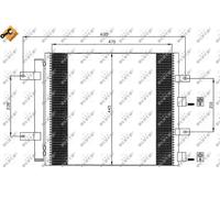 Condensatore, Climatizzatore per JAGUAR S-TYPE XF XK