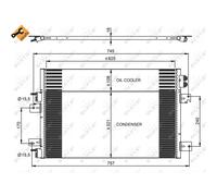 Condensatore radiatore climatizzazione 350031 NRF per CHRYSLER DODGE