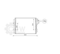 AVA Quality Cooling Condensatore climatizzatore KA5188D per KIA Picanto 1.0 2015-2020 R134a