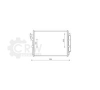 Condensatore A/C Land Rover Discovery III - IV 2.7 Benzina
