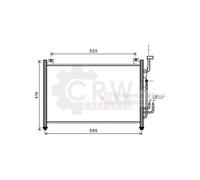 VAN WEZEL 27005236 Condensatore climatizzatore