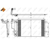 Condensatore, Climatizzatore per MAZDA 3