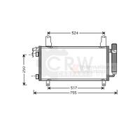 Condensatore Climatizzatore Per Mazda 6 Station Wagon 2.0 Di