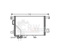VAN WEZEL 30005435 Condensatore climatizzatore