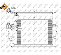 Condensatore, Climatizzatore per MERCEDES-BENZ CLASSE A