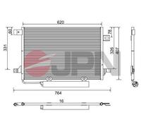 Condensatore, Climatizzatore per MERCEDES-BENZ