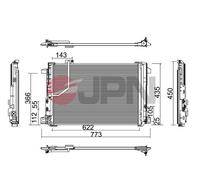 Condensatore, Climatizzatore per MERCEDES-BENZ LK CLS