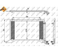 Condensatore, Climatizzatore per MERCEDES-BENZ CLASSE E