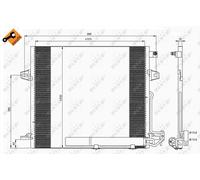Condensatore, Climatizzatore per MERCEDES-BENZ CLASSE GL CLASSE M CLASSE R