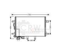 VAN WEZEL 30005307 Condensatore climatizzatore