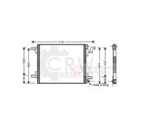 Condensatore Climatizzatore Per Mercedes-Benz M-Class ML 320
