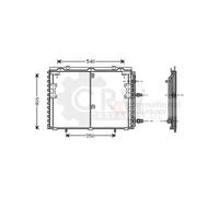 VAN WEZEL 30005221 Condensatore climatizzatore