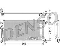 Condensatore Climatizzatore PER Mitsubishi Lancer VI 1.3 12V 55 KW 75 CV