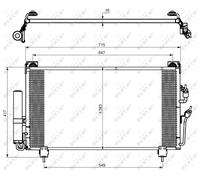 Condensatore, Climatizzatore per MITSUBISHI OUTLANDER