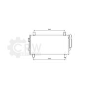 Condensatore Climatizzatore per Mitsubishi Outlander III 2.0 Hybrid 4WD Bj.12-20