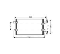 Condensatore, Climatizzatore per NISSAN OPEL RENAULT VAUXHALL PRIMASTAR TRAFIC I