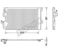 Condensatore, impianto di climatizzazione DENSO DCN20007