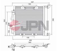 Condensatore, Climatizzatore per OPEL ASTRA ZAFIRA / ZAFIRA FAMILY